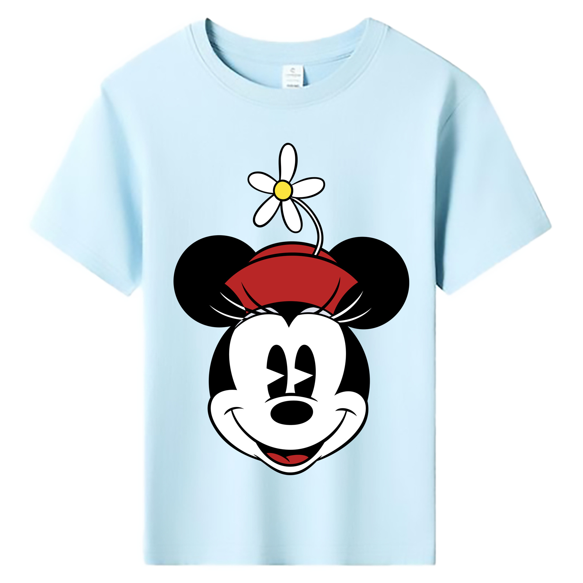 ミッキーマウス Mickey Mouse 綿100％キッズTシャツ（フロントプリント）